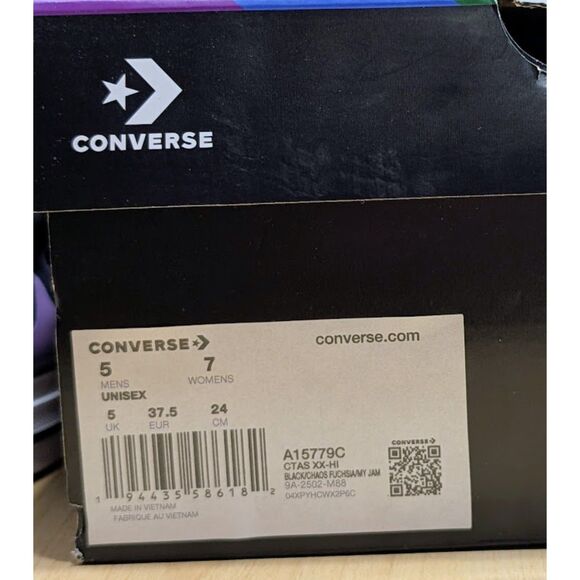 Converse Chuck Taylor All Star XX-HI Pride Unisex High Top Shoes Women's 7 NIB - Picture 12 of 14